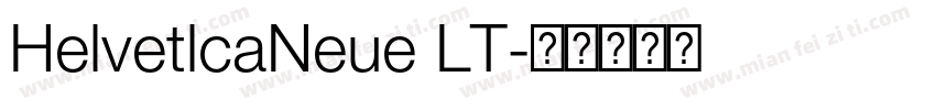 HelvetlcaNeue LT字体转换